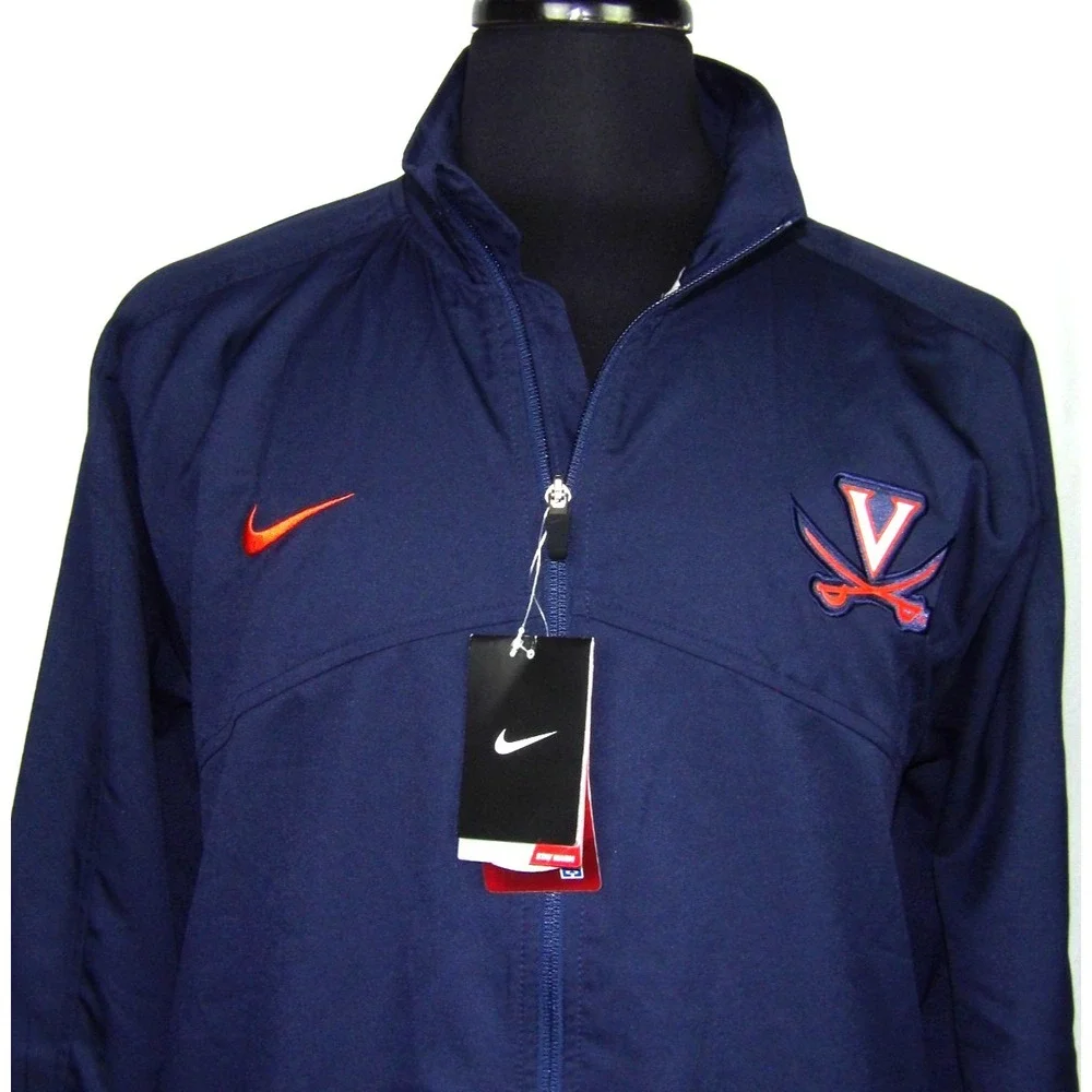 NEW! Nike Dri-Fit WARM Zip-Up Virginia Cavaliers Navy Blue Jacket Men's XL NWT!